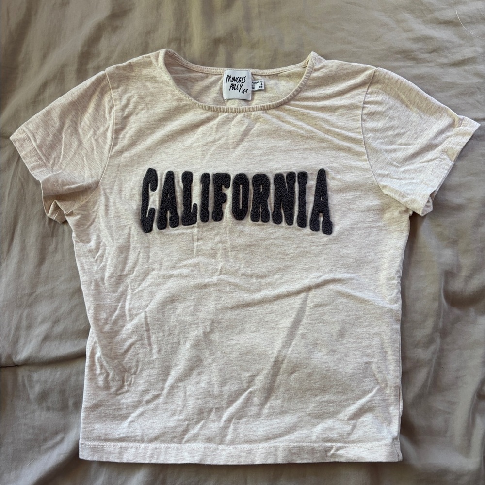 Princess Polly California Destination Cropped T-shirt